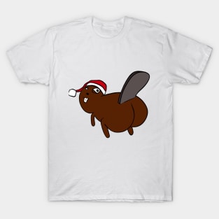 Silly Christmas beaver T-Shirt